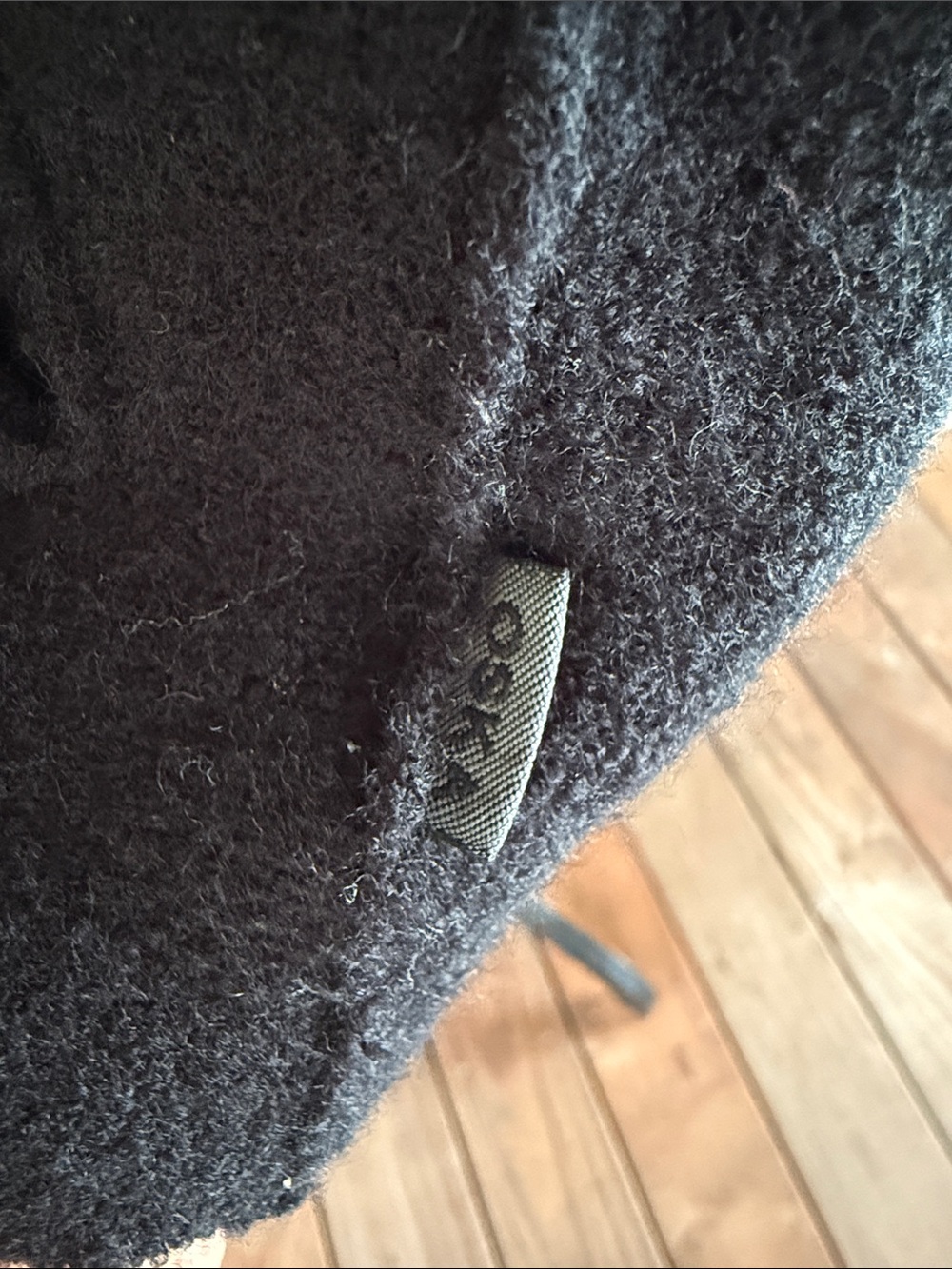 OSKA Boiled Wool Black Asymmetrical Jacket Size 2 - Picture 6 of 11